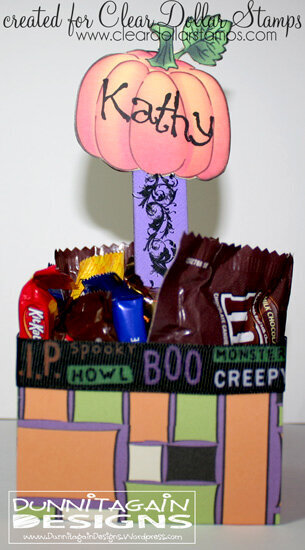Halloween treat paper box