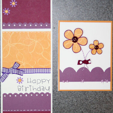 Birthday and flower card