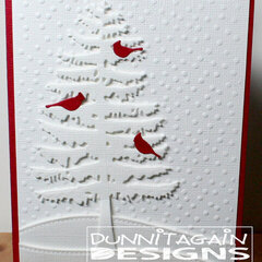 Snow tree Cardinals