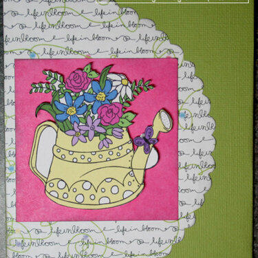 Spotty Watering Can (designed2delight, 365 Cards)