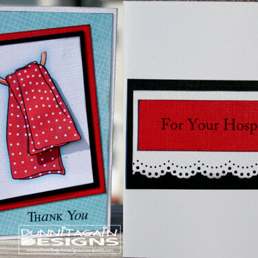 Towel - Thank you (Clear Dollar Stamps)