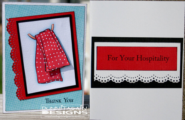 Towel - Thank you (Clear Dollar Stamps)