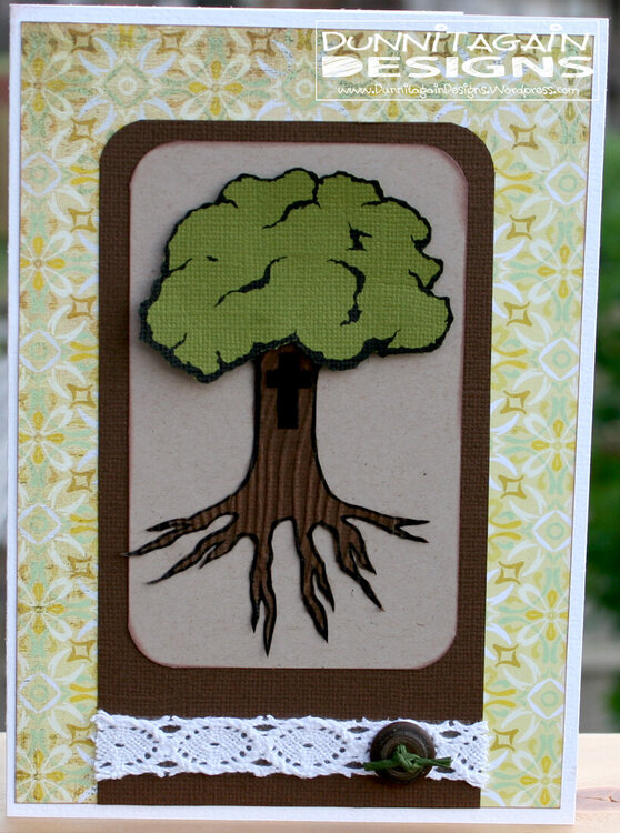 Tree wedding card