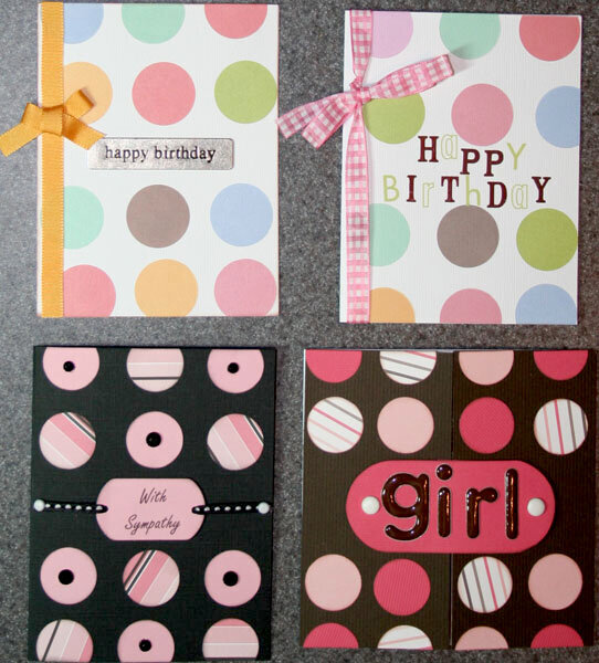 Cards made with circles