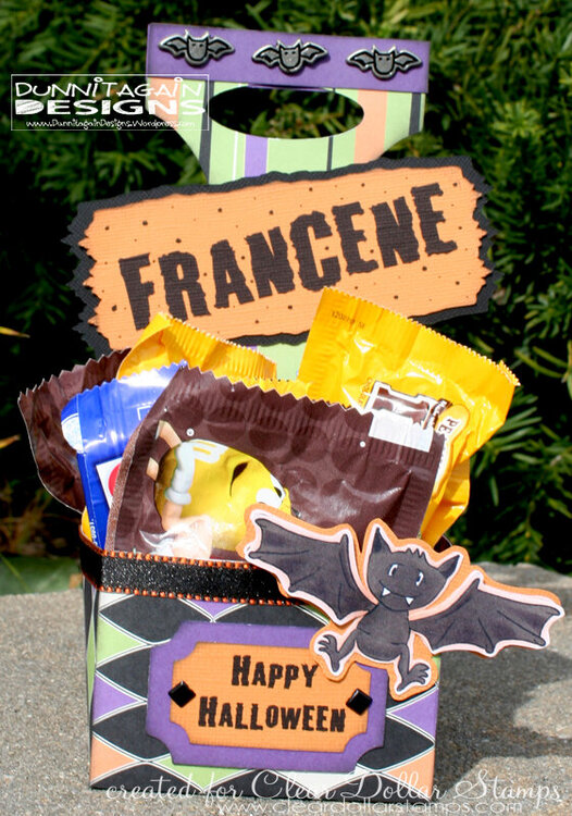 Halloween candy gift caddy
