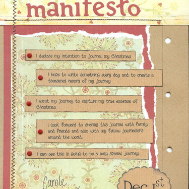 Manifesto Page