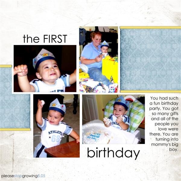 First Bday