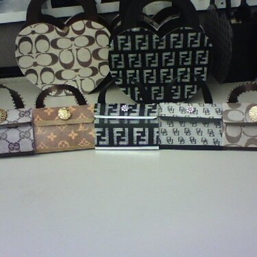 5 different mini purses w/chapstick inside