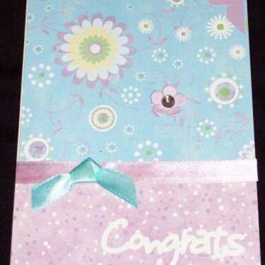 Congrats [purple &amp; blue] card