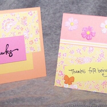 Girly Thank You cards