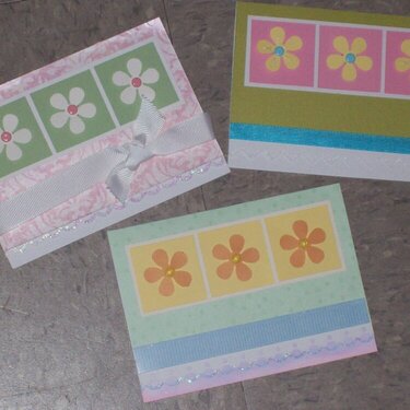 Flower Block Cards