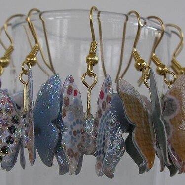 Paper Butterfly Earrings