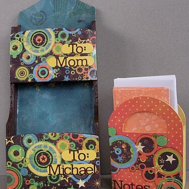 Mother Son Mail Center and Notecards