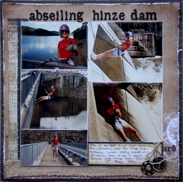 Abseiling Hinze Dam