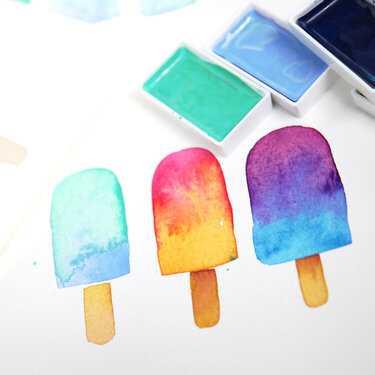 Lesson 3 - The Secret to Creating Hard and Soft Lines Through Watercolor Popsicle Art