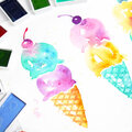 Lesson 6 - How to Use Compostion and Tone to Watercolor Ice Cream Cone Art