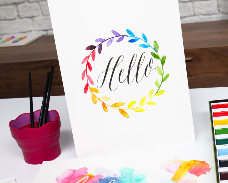 Lesson 8 - How to Create Color - Wheel Inspired Artwork with Watercolors