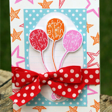 Birthday Balloons card