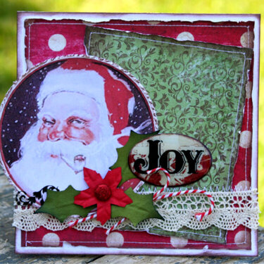 Santa Joy card