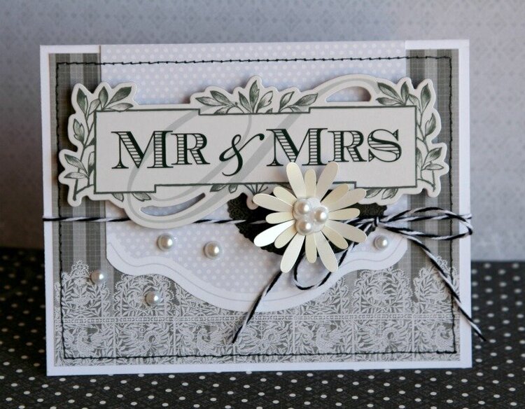 Mr and Mrs card
