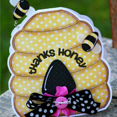 Thanks Honey - shaped card