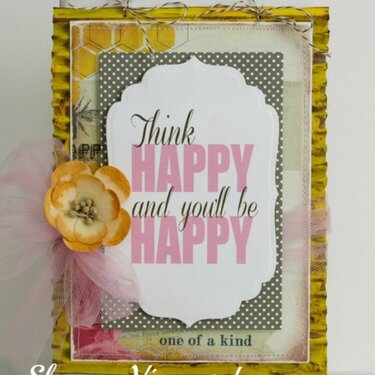 Think Happy Wall Hanging