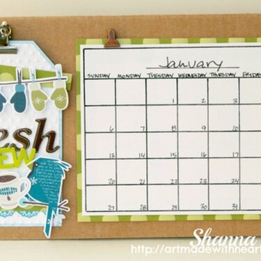 Tag-A-Month 2013 Calendar