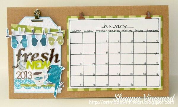 Tag-A-Month 2013 Calendar