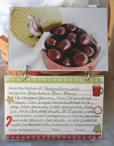Favorite Holiday Recipes --- Gift book I made for friends