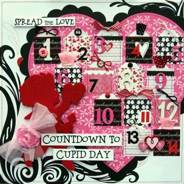 Countdown to Cupid Day layout