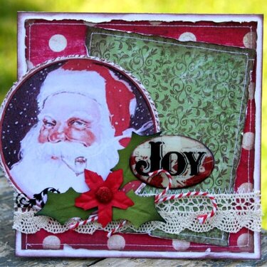 Santa Joy card