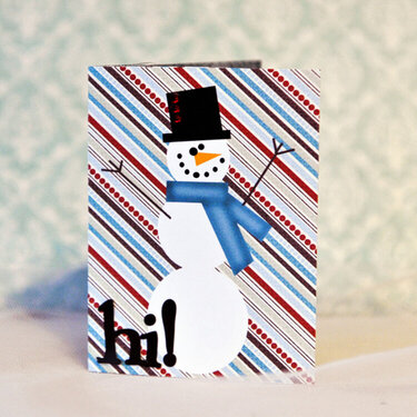 Mini wintery card