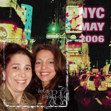 Me &amp;  My Sis in NYC - June page a day Pub Lounge challenge