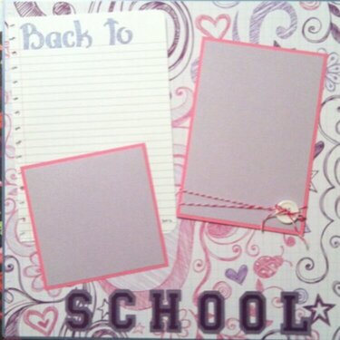 Back to School layout
