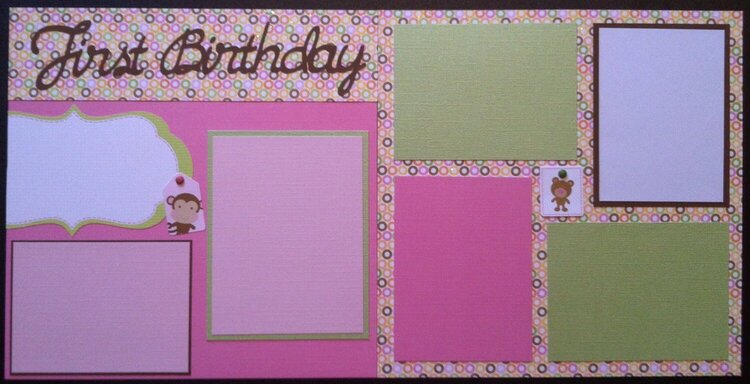 First Birthday layout