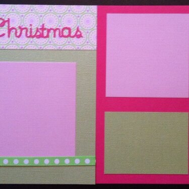 First Christmas layout