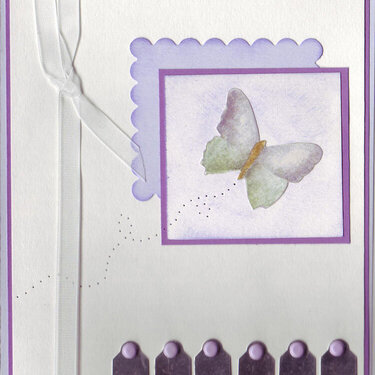 Butterfly Thank you card