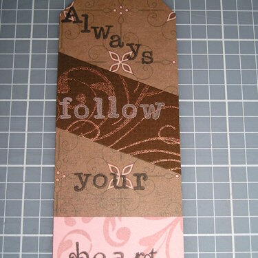 Best Wishes card - bookmark 1