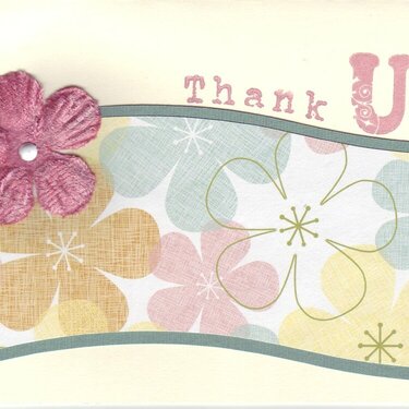 Floral Thank You card