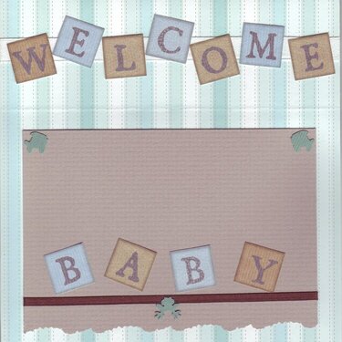 Welcome Baby Boy Inside