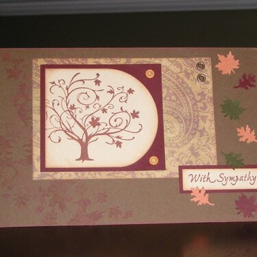 With Sympathy card