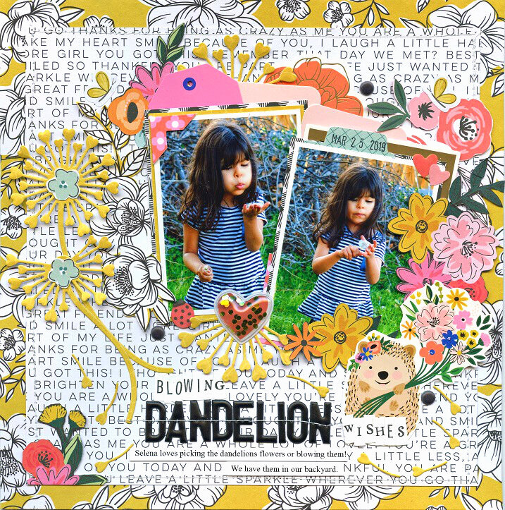 blowing dandelion
