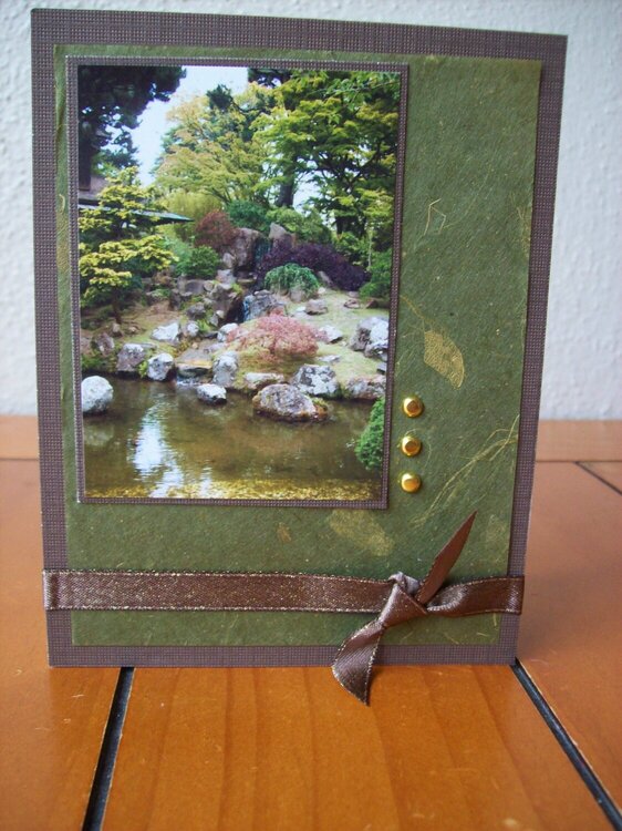 Japanese Tea Garden Card