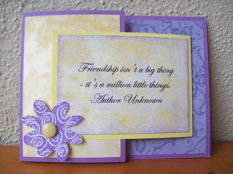 Friendship - Joy Fold Card