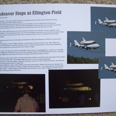 Endeavor Stops at Ellington Field