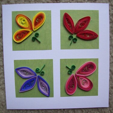 Quilled Spring Card