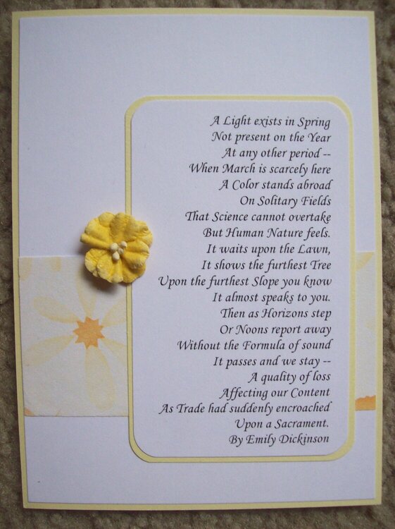 Poem Card