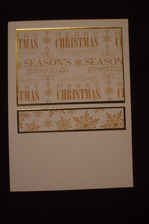Gold Christmas Card