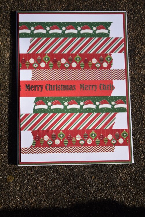 Christmas Washi Card