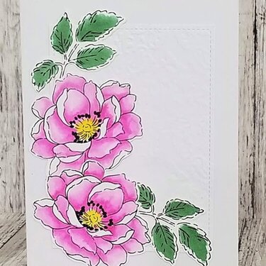 Pink Watercolor Card